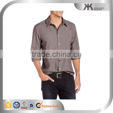 Wholesale custom superior fashion plain mature men's shirt
