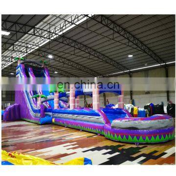 Outdoor Playground Inflatable Slide And Pool For Children Amusement Park