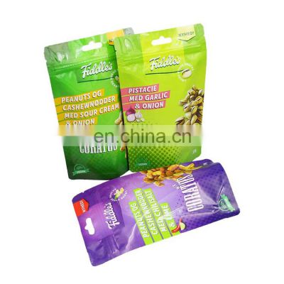 Custom Zipper Bag Plastic Snack Packaging Bag stand up zipper lock pouch  For food pouch packaging