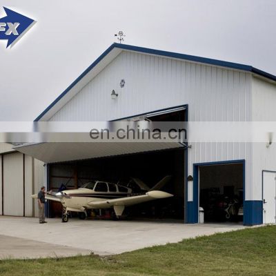 Durable Construction Steel Frame Low Cost Structure Steel Fabrication For Steel Airplane Aircraft Hangar