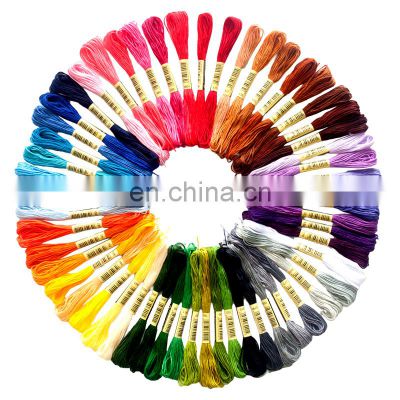 Cheap price high quality 6 ply 8 meters embroidery kit set stock  embroidery cross stich thread