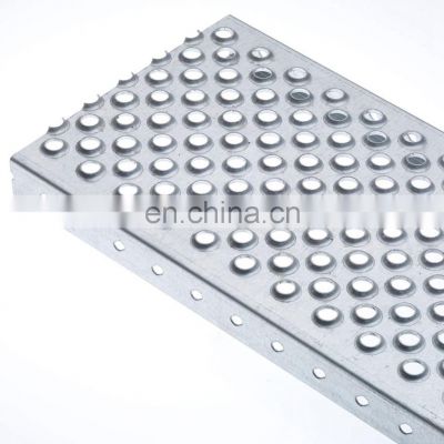 No slip Perforated Metal Aluminium Plates Checkered Dimple Plate