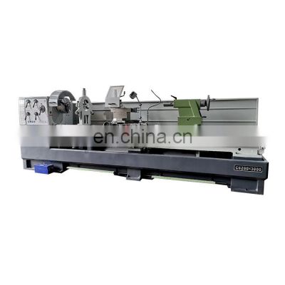 C6280x3000 105 mm spindle bore heavy duty engine lathe for metal turning with CE