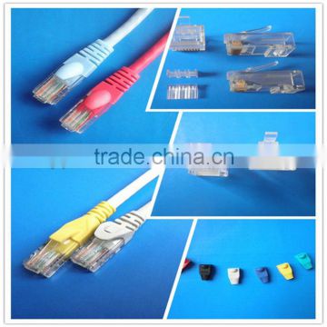 high performance Rj45 Fluke pass 4pairs Cat6a cable assembly