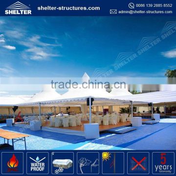 Hot popular aluminum alloy frame catering canopy tents for 200 people and with chairs