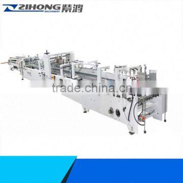 ZH-1050PC corrugated paper folding gluing mPChine for making fruit carton case for 4 6 corner box