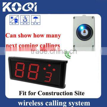 Lift button pager K-402NR can show how many coming calls