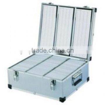 Neo Aluminium CD or DVD Storage Box with sleeves holds upto 630 disks
