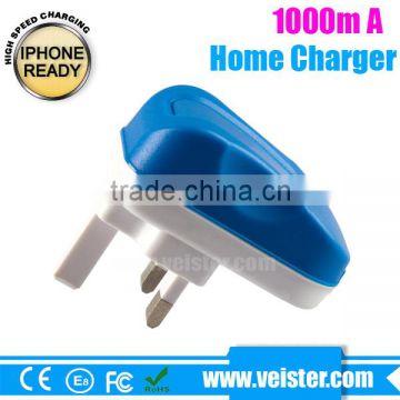 5V 1A USB Home Wall Charger for iPhone 5 with US Plug