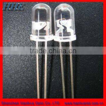 5mm round yellow 590nm though hole light emitting diode