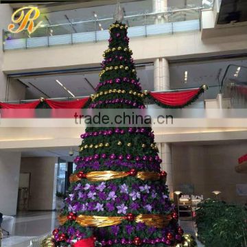 Large outdoor metal christmas tree decoration