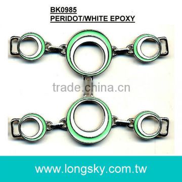 Metal buckle with epoxy for heals (#BK0985)