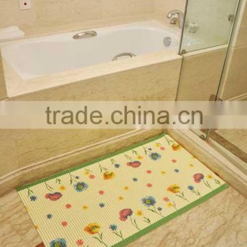 Anti slip PVC foam soft floor mat/ bath rug