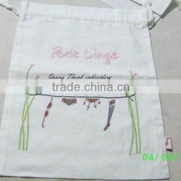 embroidery laundry bag