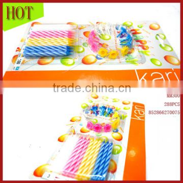 Professional Factory Cheap Wholesale spiral taper birthday candle
