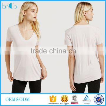 Custom logo print women latest design blouse short sleeve blank designer tshirts