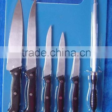 Knife set -7pcs with cutting board