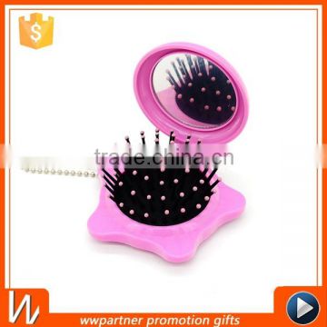 Novelty Star Shape Mirror with Comb for Customized Logo