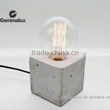 New Design Cement Lamp, Night Light Concrete Table Light, Bedroom Cement Desk Lamp