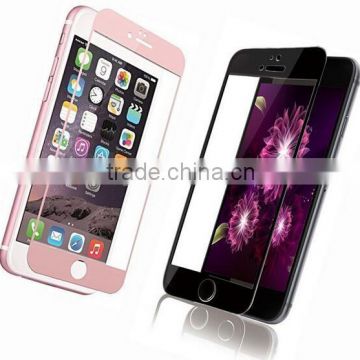 New Arrival Paypal acceptable Colorful 0.3mm cell Phone Accessories Tempered Glass Protector For iPhone 6