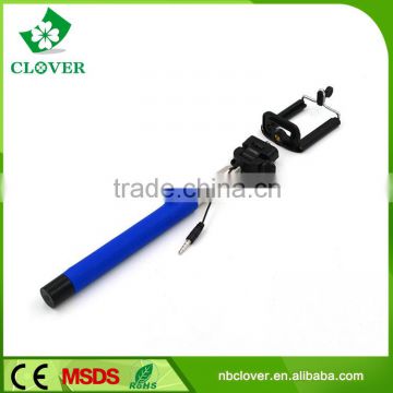 Most popular aluminum alloy wired extendable selfie stick monopod
