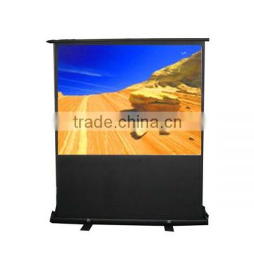 2015 hot seller pull upprojection screen/ floor screen/standing screen for business