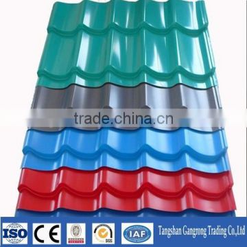 Coated Surface Treatment and roof and wall Application 22 gauge corrugated steel roofing sheet
