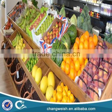 supermarket fruits and vegetables display rack and shelf
