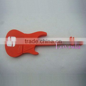 customized Guitar shaped PVC USB Flash Drive/ usb stick for instrument LFN-215B