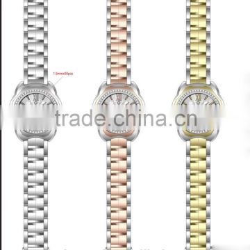 Enviorment friendly material stainless steel fashion watch with SGS Certification