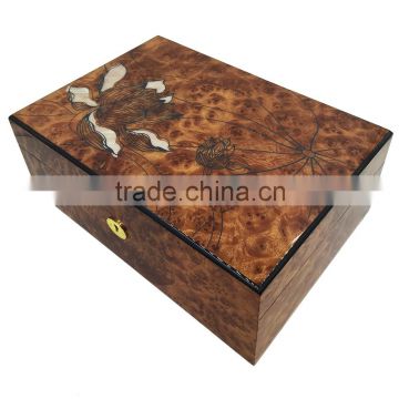 Wholesale fancy craft pretty wooden packaging box for gift