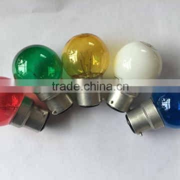 220v 5W G40 color round bulb B22