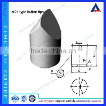 M21 type coal drill bits cemented carbide coal mining bit for mine tools