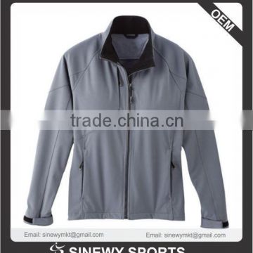 full zip popular Grey softshell jacket design 2015