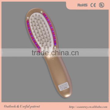 LED Light electric hair regrowth massage comb with washble water tank