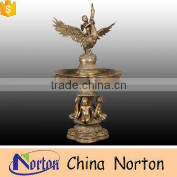 high quality trade assurance garden large bronze cherub fountain NTBF-L392S
