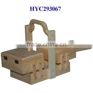 wooden sewing box, wooden box