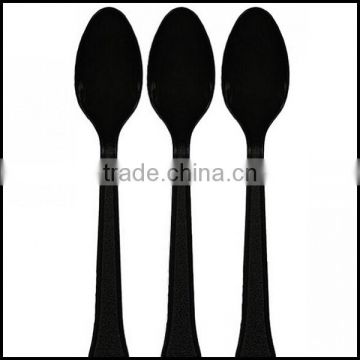 BLACK Plastic SPOONS Cutlery Wedding Party disposable plastic spoons,custom plastic spoons manfuacturer