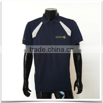 100%Polyester Men Polo Shirt Quick Dry With Embroidery Logo