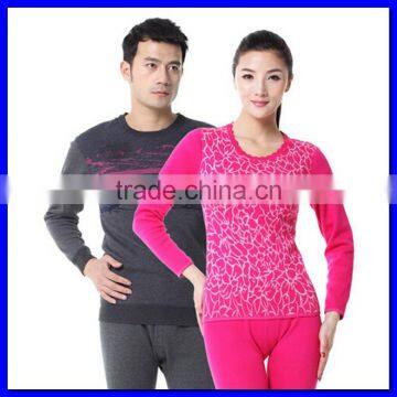 Top Brand 100% Cotton High Quality Men And Women Thermal Underwear Wool Warm Inside Jacquard Long John