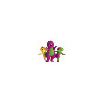 Barney and Friends, barney dinosour costume character, disneyworld character, walking costumes