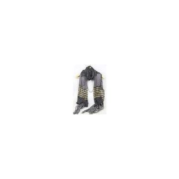 Grey Knitted Scarf 100% Acrylic Guangzhou Shenzhen Export Sourcing Agent