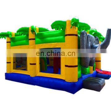 Air pop up popular inflatable school bouncy castle with elephant theme cartoon