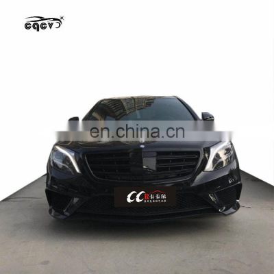 High quality PP material A&MG black style s63 body kit for Mercedes Benz s class w222 front bumper rear bumper and side skirts