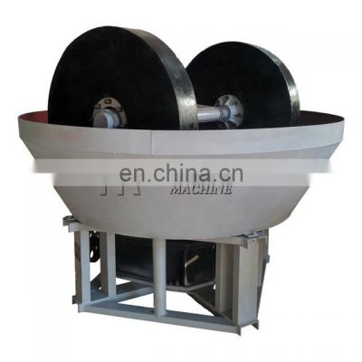 Approval double wheel 1200 wet pan mills for gold with CE certificate