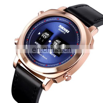 skmei 1519 design your own japan movt quartz watch stainless steel black new waterproof men watches