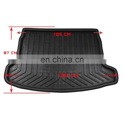 Car Black Rear Trunk Cover Cargo Mats Seat Floor Protector For Qashqai 2007-2017