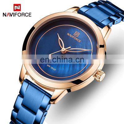 Naviforce NF5008 New Minimalist Womens Quartz Watches Stainless Steel Luxury Custom Your Own Watch