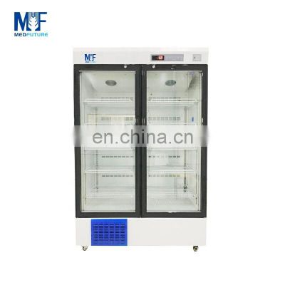 MedFuture medical refrigerator glass door stand stainless steel refrigerator