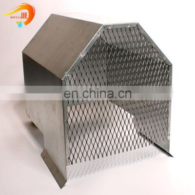 Low wind resistance micro diamond hole expanded metal customized
